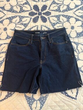 Old Navy Dark Indigo High-Rise Denim Shorts